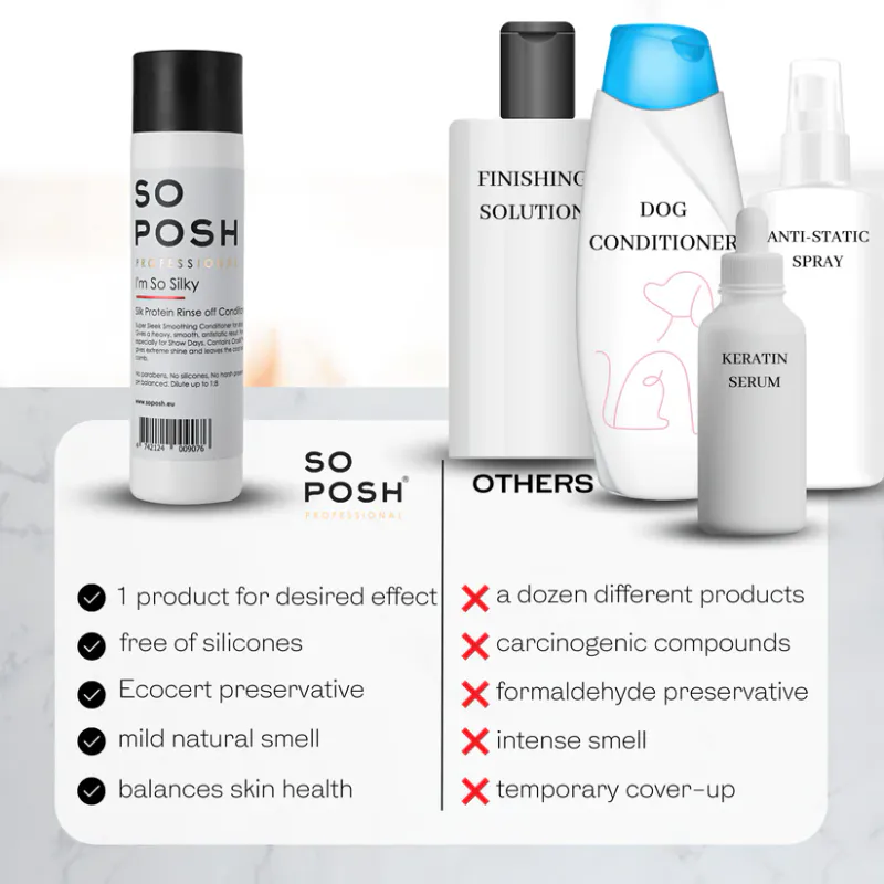 Im So Silky 1L. (Silk Protein Rinse-off Conditioner), SoPosh