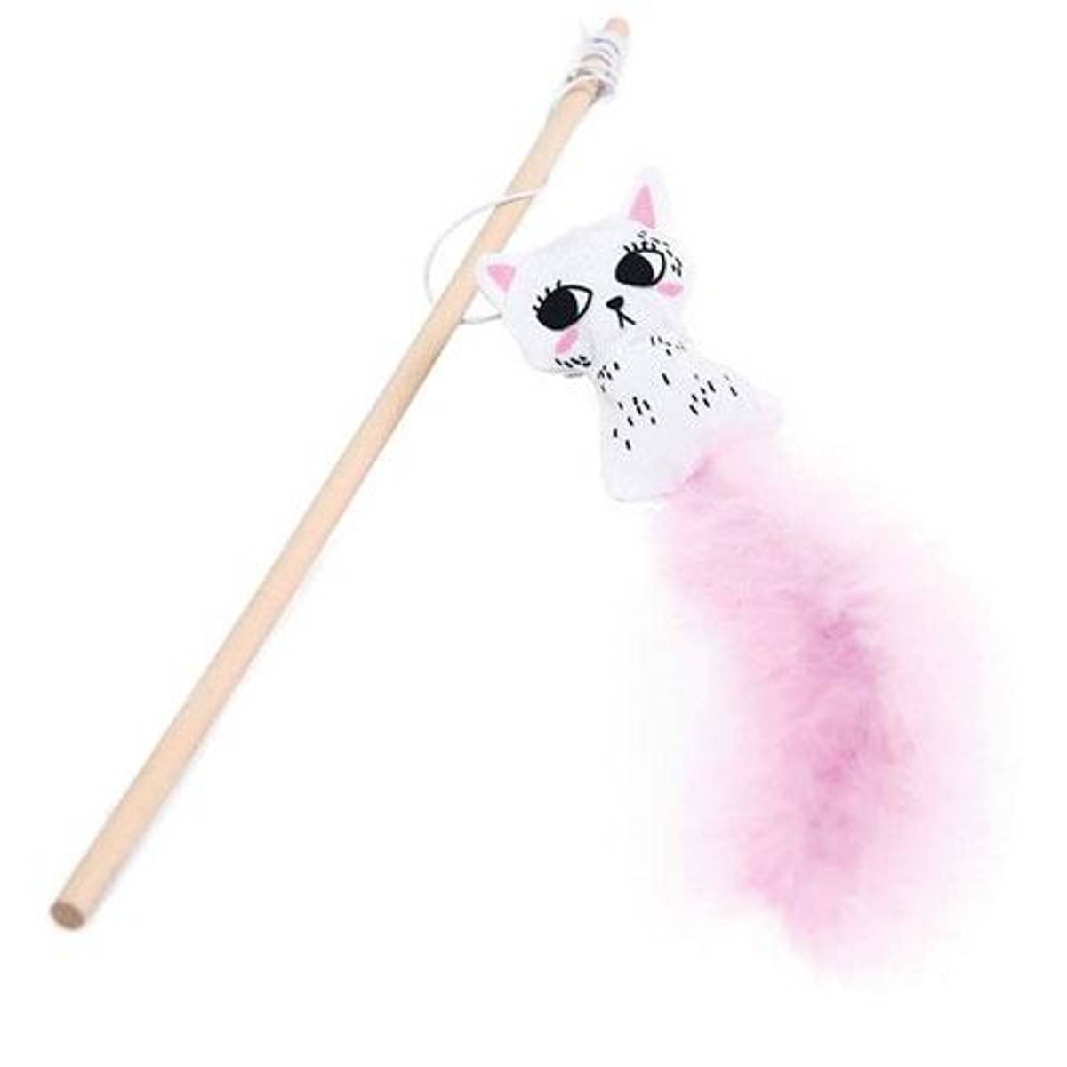 Cat with feathers cane 8 x 24 x 40cm, Ibanez