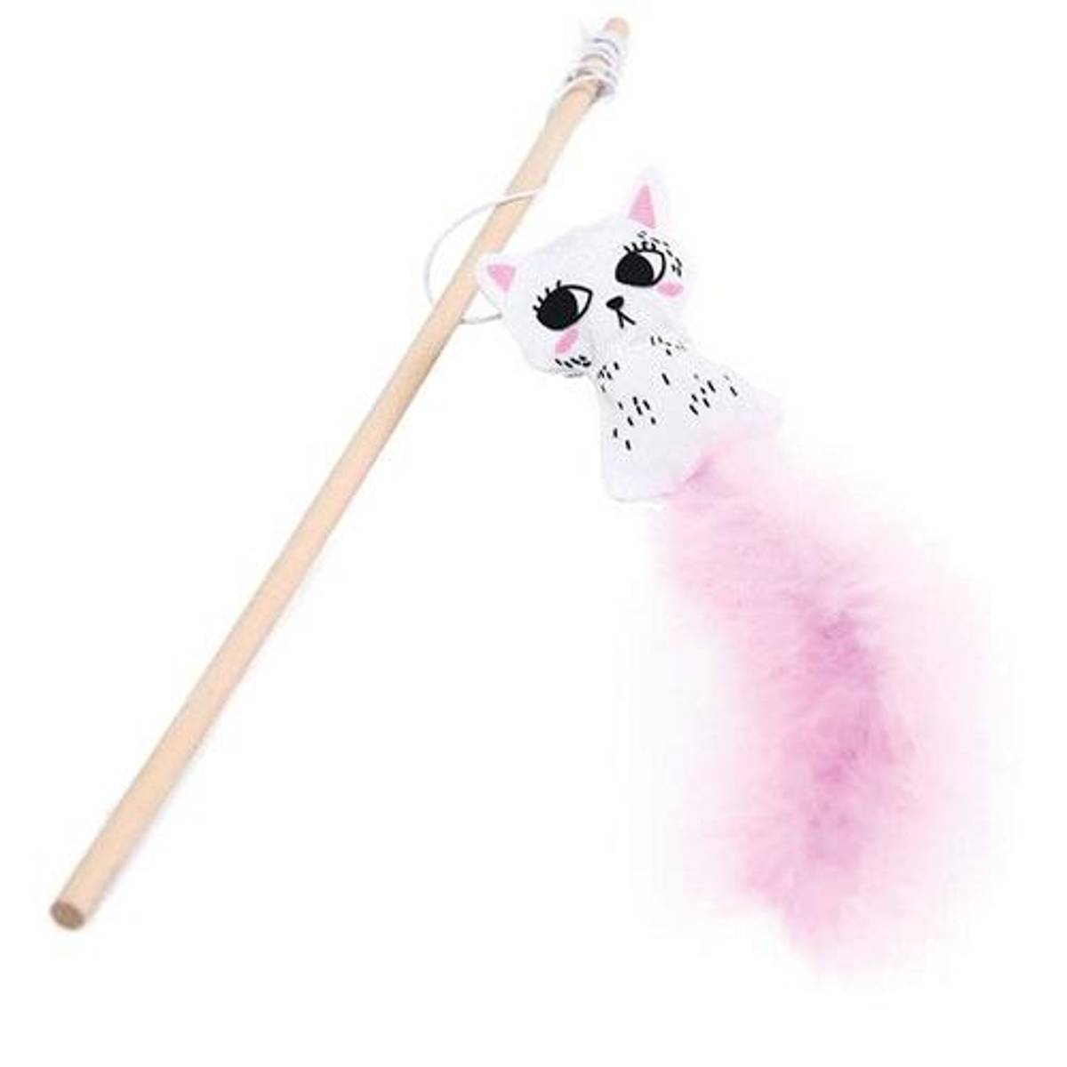 XXX Ibanez - Cat with feathers cane 8 x 24 x 40cm