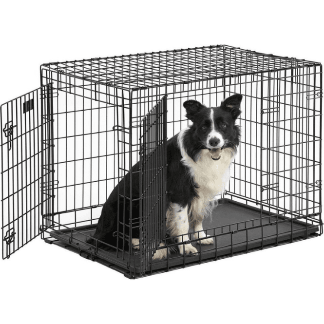 Hovedbilde Hundebur I Metall Med PVC Gulv (107x69x76cm),