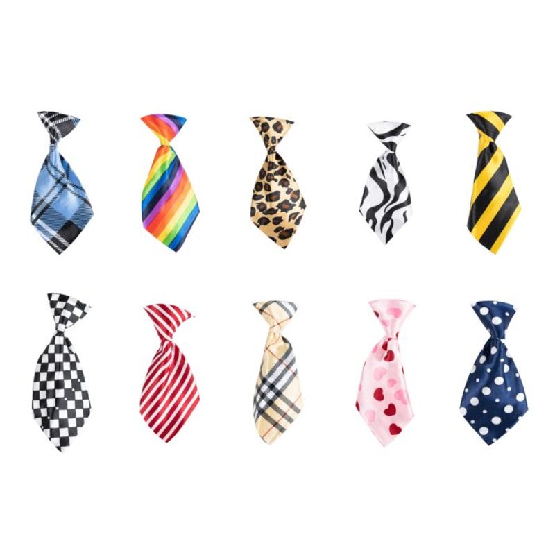 Canine Costume Ties 10-pack Assorted, ShowTech