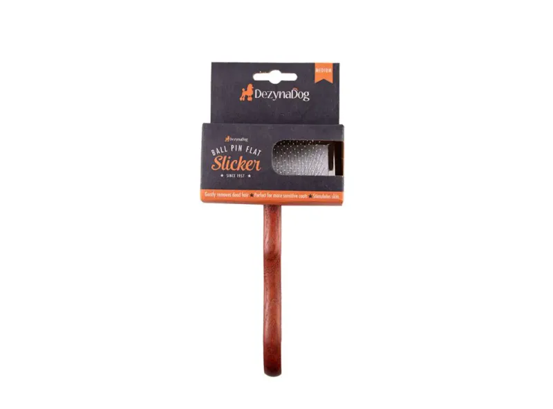 Soft Ball Pin Flat Slicker Medium, Dezynadog
