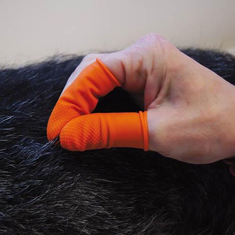 Fingerkondomer med grep Grippy Fingers 25 stk (XL), Showtech
