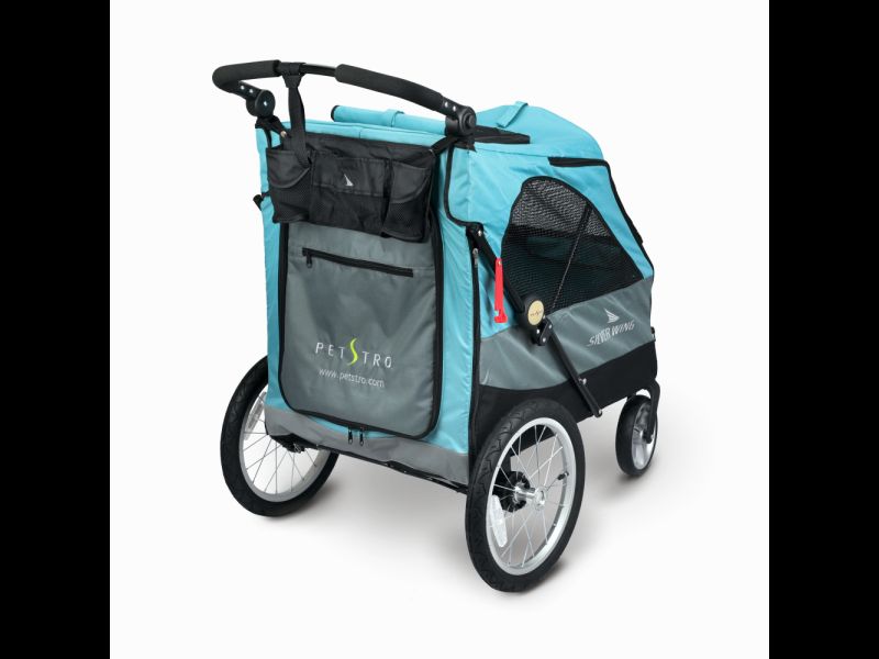 Petstroller Silverwing Str XL 4 Hjul opp til 55 kg - turkis, Petstr