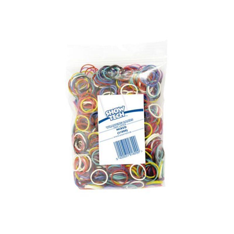 Wrap Bands Mixed Colours - 1000 pcs Wrapping Band, ShowTech