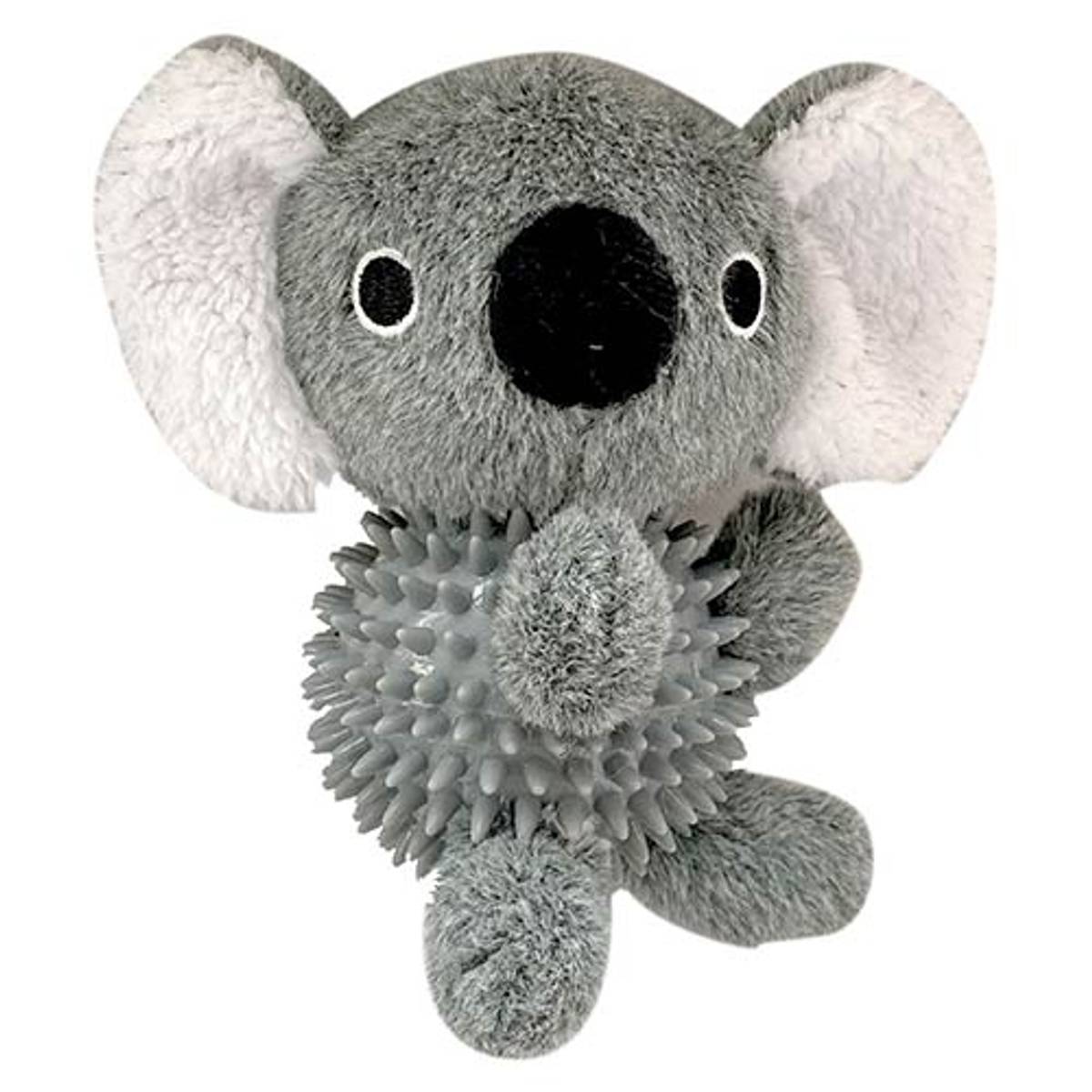 Koala Stuffed dog toy and rubber ball with spikes, Ibanez