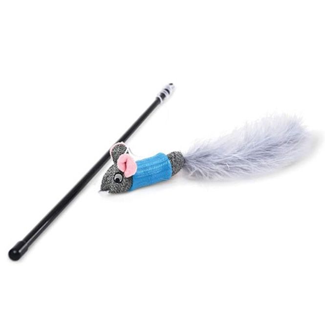 Hovedbilde Mouse Cane With Feathers 5x25x40cm, Ibanez