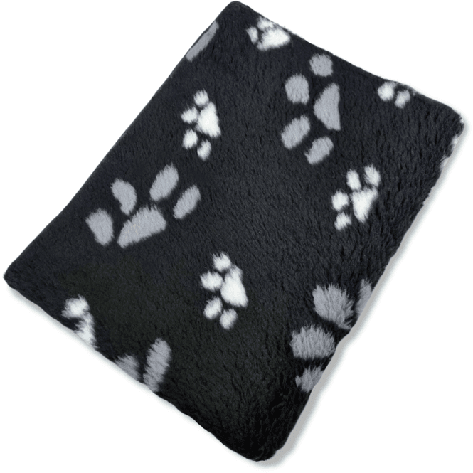 Hovedbilde Kantsydd Vetbed  Svart 3 farger - 75 x 50 cm