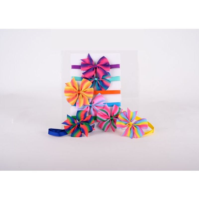 Flower Power Neck Bow 10-pack Assorted, Show Tech
