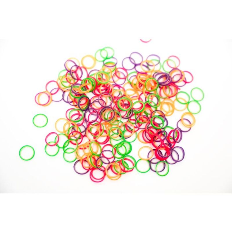 Latex Bands Neon Medium-Light - 1000 pcs Top Knot, ShowTech