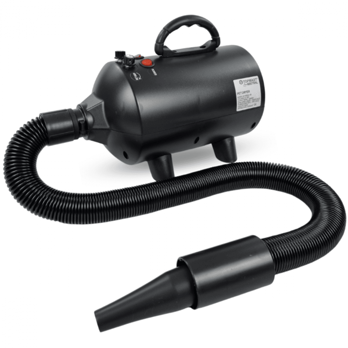 Mistral Dog Dryer - 2400 Watt Power - Black