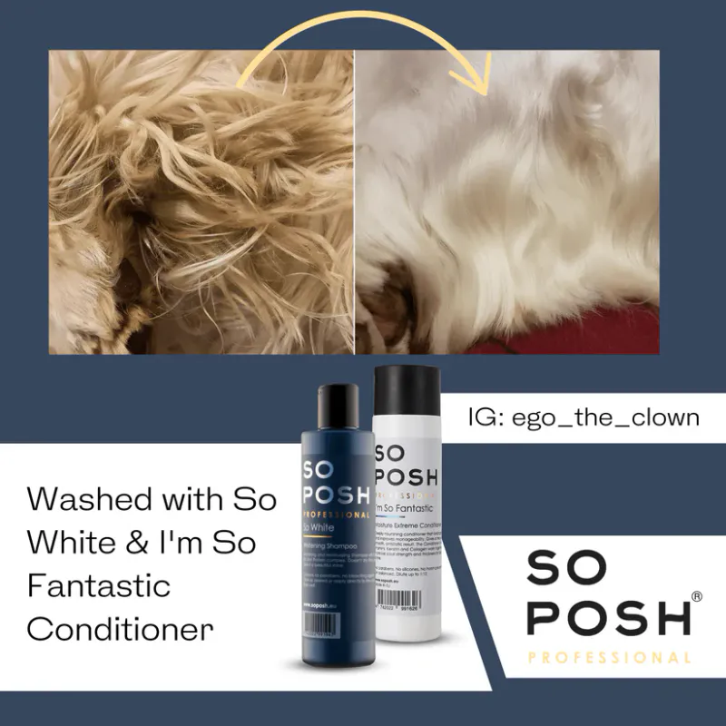 So White whitening 1L. shampoo, SoPosh