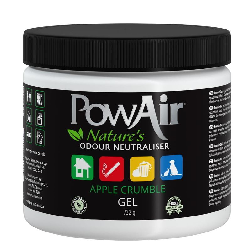 Odour Neutraliser (Apple Crumble) Gel 732g, PowAir