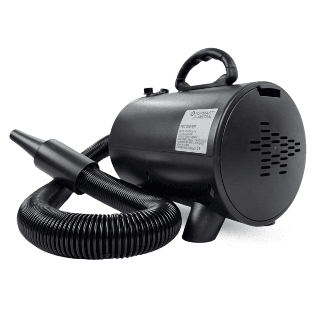 Mistral Dog Dryer - 2400 Watt Power - Black